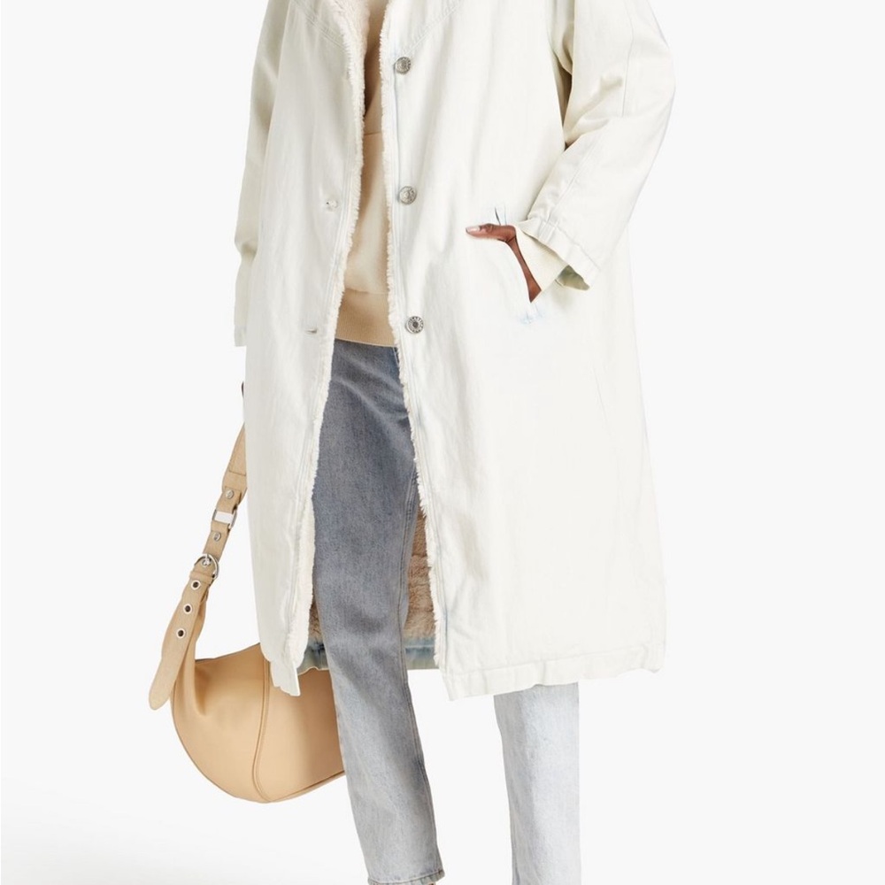 Isabel Marant Kalieia faded denim coat NWT FR36 / US4